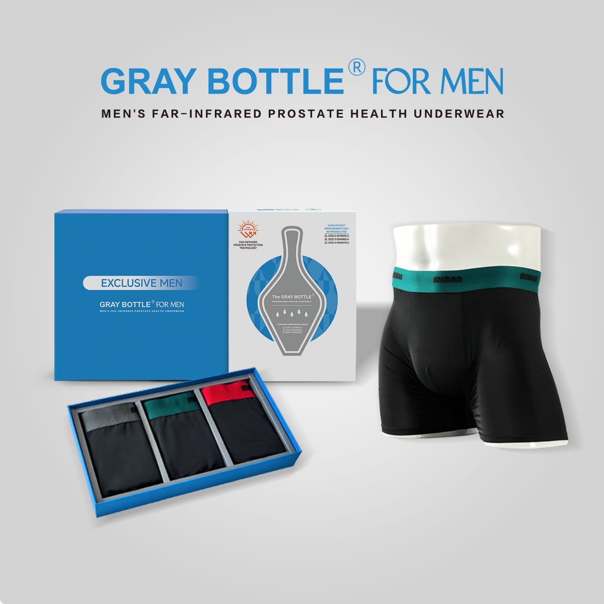 GRAY BOTTLE FOR MEN-Men's Far-Infrared Prostate Underwear-2